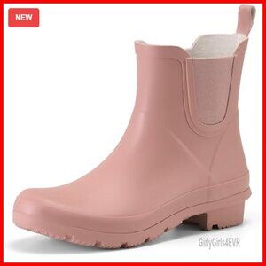 Waterproof Ankle Rain Boots Lightweight Chelsea Farm Garden Rubber